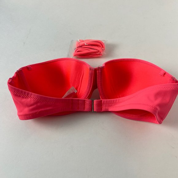 Victoria's Secret Pink Bikini Top with Ruching 32B - Picture 4 of 5